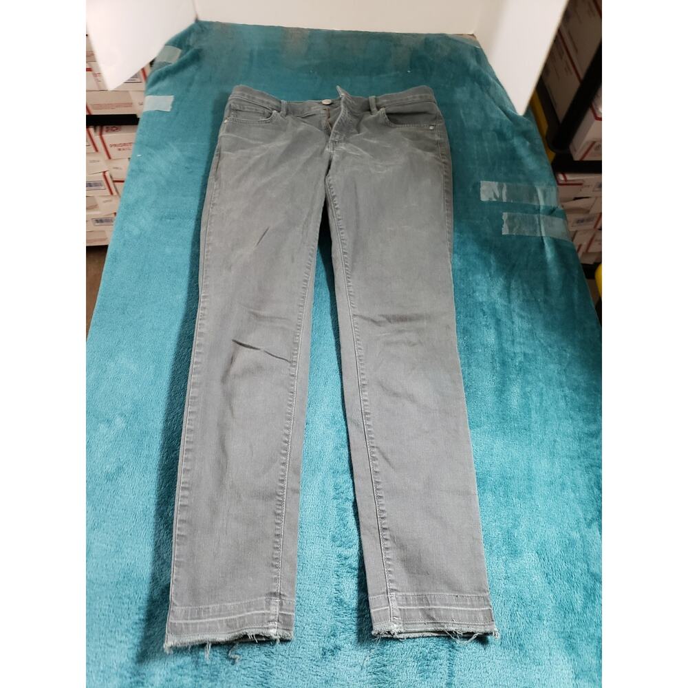Loft Jeans Size 6 Womens Gray Denim Pants Mid Rise Ladies Modern Skinny